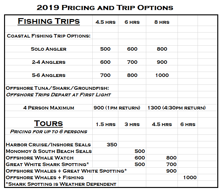 2019 price chartart